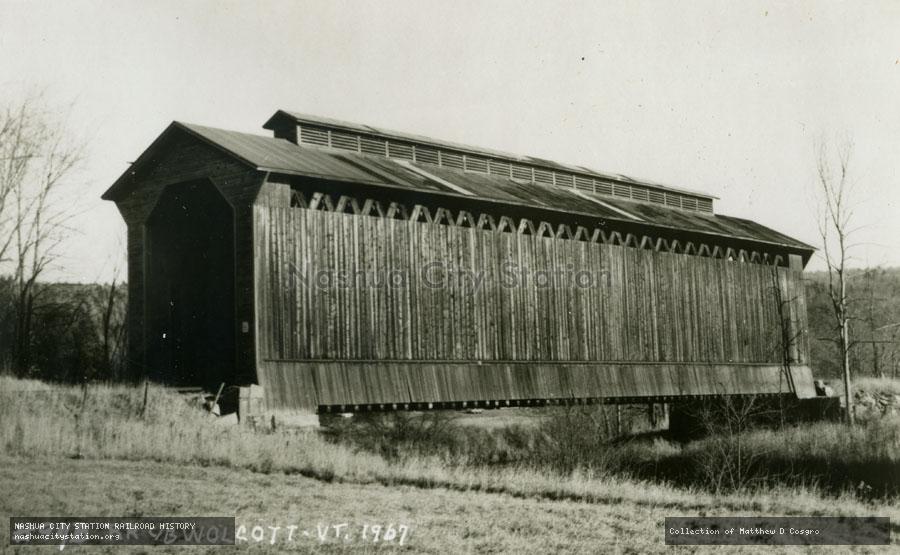 Postcard: Railroad Covered Bridge - Wolcott, Vermont